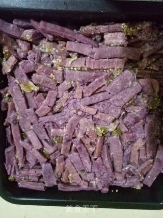 紫薯沙琪玛~烤箱版紫薯芝麻沙琪玛不用油炸的做法步骤：10