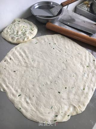 发面葱花大饼的做法步骤：5