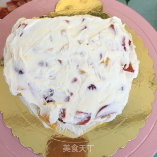 心形水果奶油蛋糕的做法步骤：18