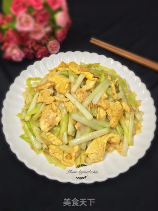 韭黄炒鸡蛋的做法步骤：7