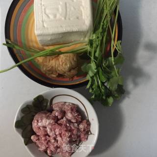 肉末蒸豆腐的做法步骤：1