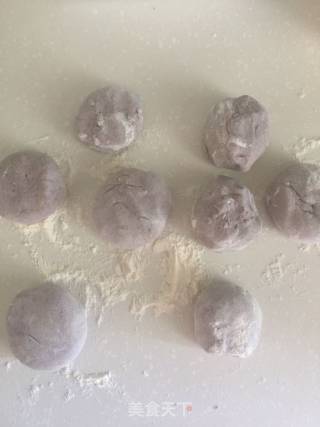 紫米燕麦糖三角的做法步骤：3