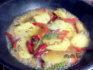 孜然土豆片#肉肉厨的做法步骤：6