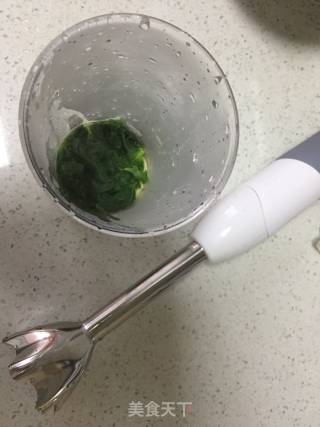 小白菜泥~6个月宝宝辅食的做法步骤：4