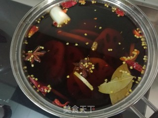 五香卤藕片的做法步骤：6