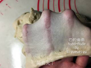圣诞树千层豆沙面包的做法步骤：2