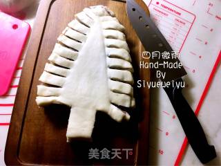 圣诞树千层豆沙面包的做法步骤：11