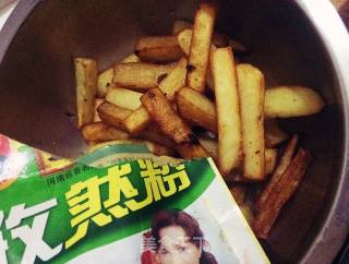 香煎孜然土豆条的做法步骤：8
