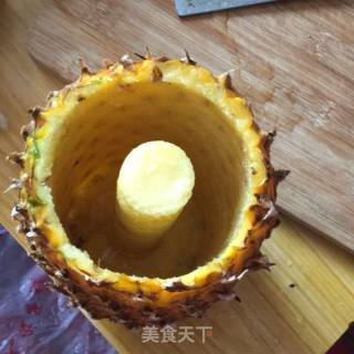 爱心菠萝饭的做法步骤：1