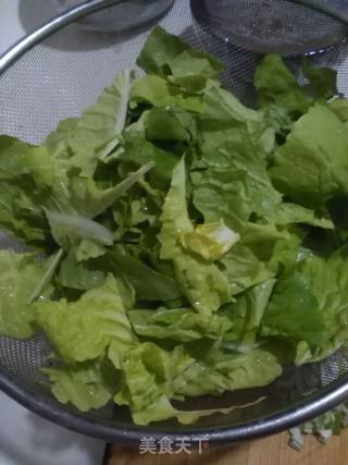 虾皮炒快菜的做法步骤：2