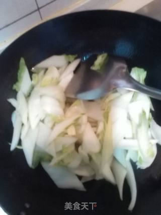 虾皮炒快菜的做法步骤：5