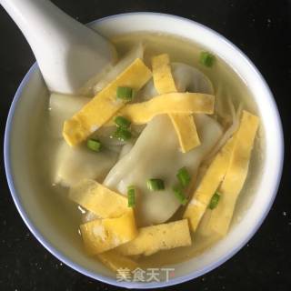 猪油荠菜肉馄饨的做法步骤：5