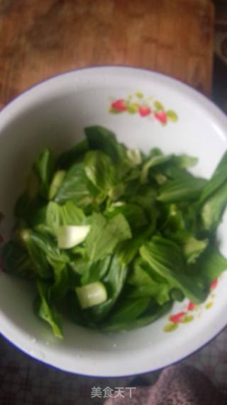 香菇油菜的做法步骤：4