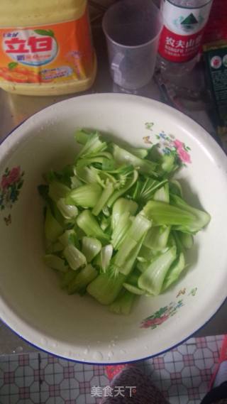 香菇油菜的做法步骤：5