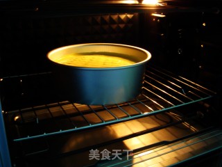 【美国】菠菜戚风蛋糕（8寸）的做法步骤：13