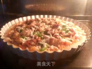 黑椒鸡肉披萨的做法步骤：21