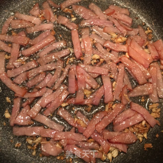 鸡蛋火腿炒面的做法步骤：6