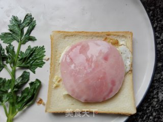 圣诞老人三明治的做法步骤：4