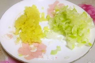 翠茼鱼圆的做法步骤：3