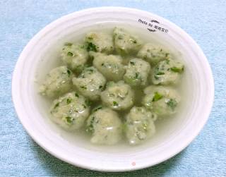 翠茼鱼圆的做法步骤：13