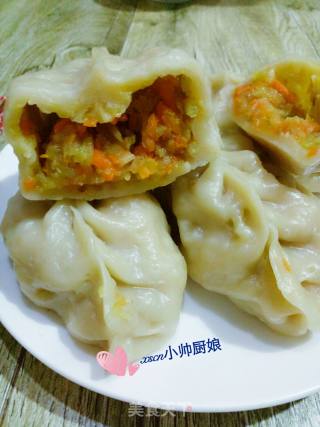 胡萝卜大蒸饺的做法步骤：9