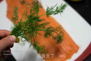 圣诞派对大餐系列：东欧盐渍三文鱼 Gravlax Salmon的做法步骤：3