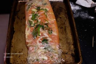 圣诞派对大餐系列：东欧盐渍三文鱼 Gravlax Salmon的做法步骤：10