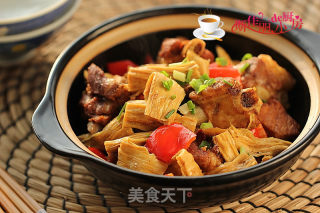 【湖北】腐竹烧排骨的做法步骤：11