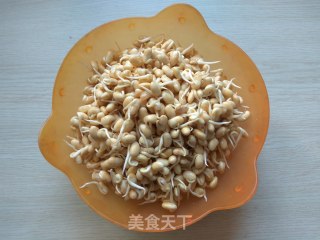 黄豆芽炒粉丝的做法步骤：1
