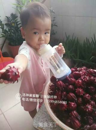 自酿洛神花蜜酒30º的做法步骤：2