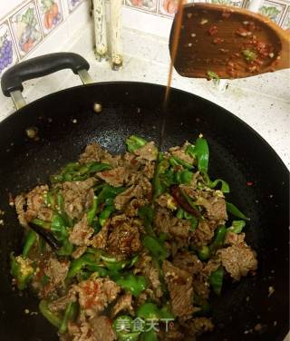 辣炒牛肉的做法步骤：8