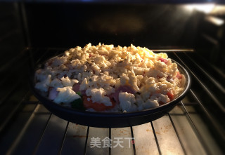 饺子皮披萨的做法步骤：9