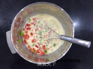 清新淡雅的午间小菜·田园蛋饼的做法步骤：7