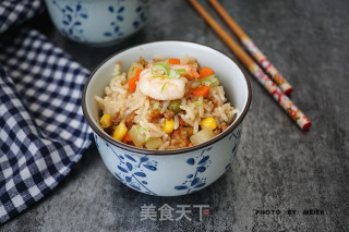 【杂蔬肉末焖饭】的做法步骤：10