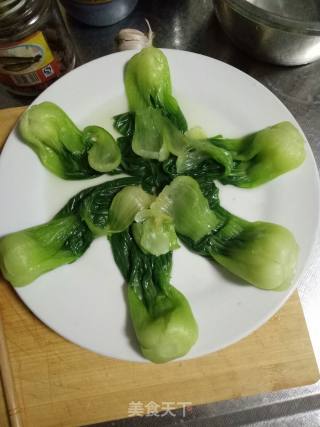 香菇油菜的做法步骤：2
