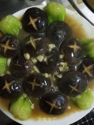 香菇油菜的做法步骤：3