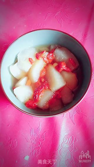 枸杞川贝冰糖雪梨的做法步骤：4