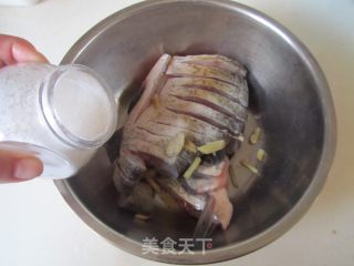 开屏武昌鱼的做法步骤：3