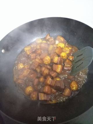 虎皮蛋烧肉的做法步骤：8