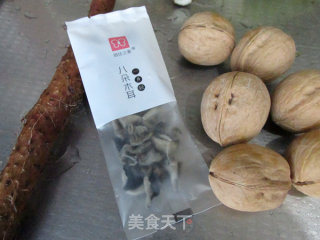 素炒木耳核桃山药片的做法步骤：2