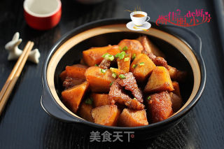 【湖北】土猪肉烧红薯的做法步骤：10