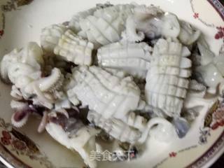 葱爆章鱼的做法步骤：4
