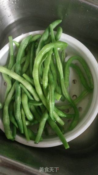 小炒四季豆的做法步骤：3