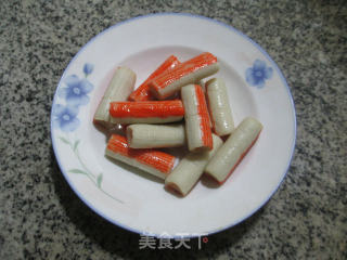 蟹肉棒菠菜煮粉丝的做法步骤：2