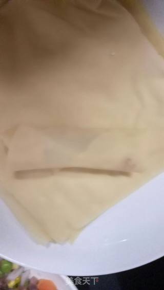 脆皮百叶卷的做法步骤：8