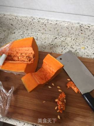 南瓜粥的做法步骤：1