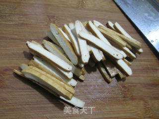 香干炒荠菜的做法步骤：2