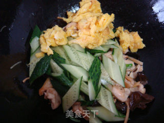 醋溜木须鸡片的做法步骤：8