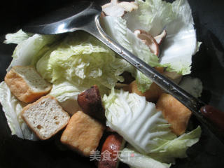油豆腐香菇白菜的做法步骤：4