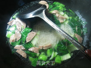 牛肉丸青菜线面的做法步骤：5